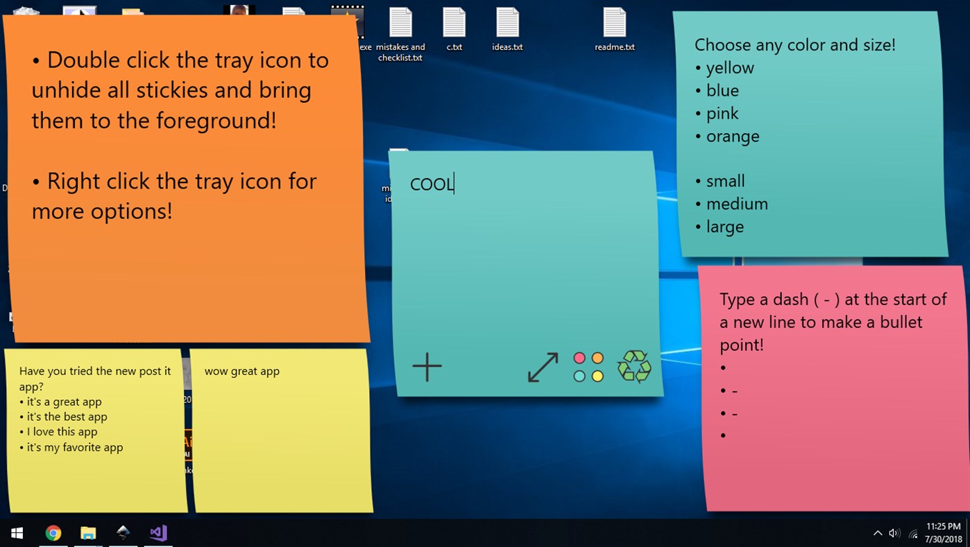 Virtual Sticky Notes